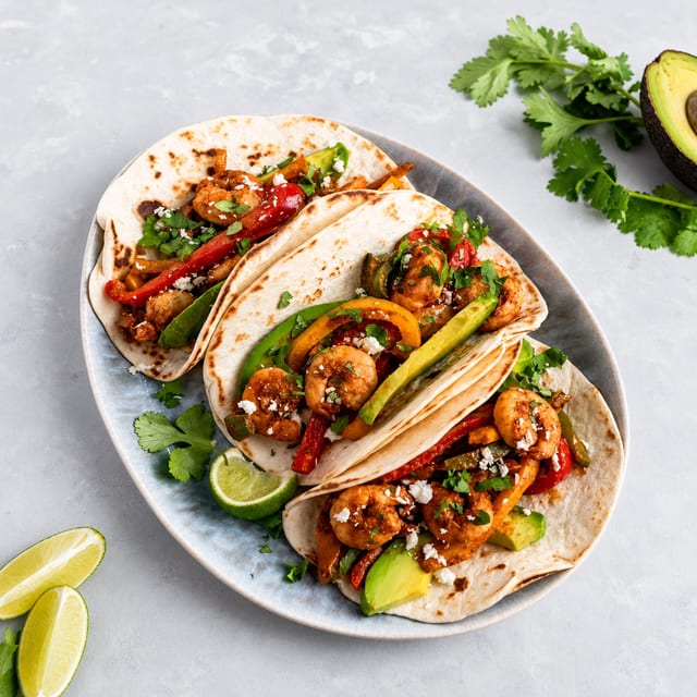 Shrimp Fajitas.