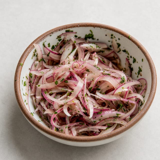 Marinated Onions.