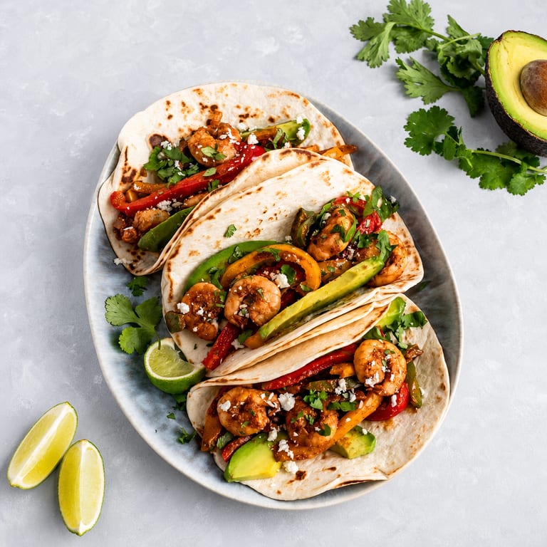 Delicious Shrimp Fajitas
