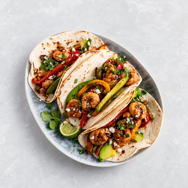 Chicken/Shrimp Fajitas.