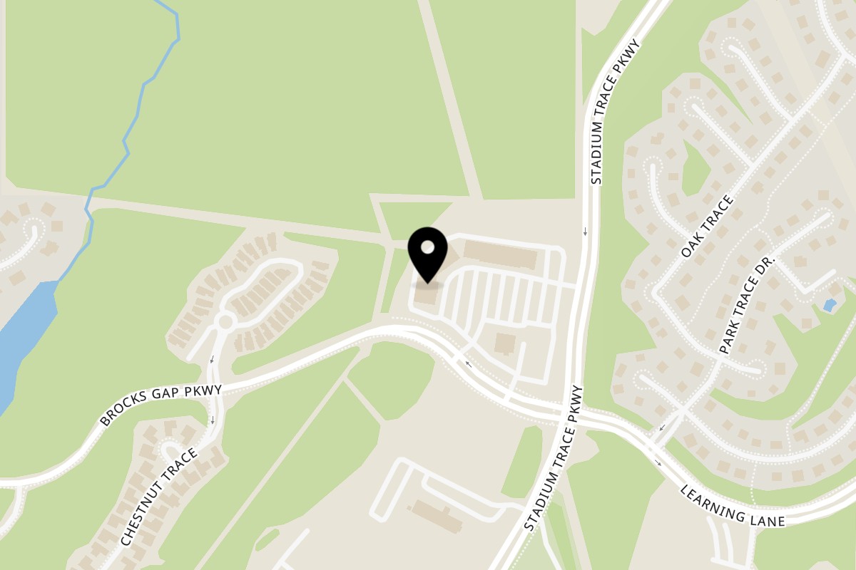 Map showing the location of Phil Sandoval's on 1031 Brocks Gap Pkwy Ste 165 in Hoover